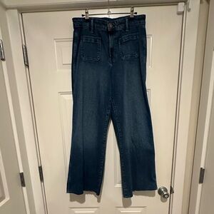 Women’s extra high rise wide legged jeans by Old Navy.